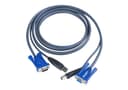 ATEN 2L-5005U - Keyboard / video / mouse (KVM) cable - USB, HD-15 (VGA) (M) to HD-15 (VGA), mini-USB Type B - 5 m - for CE 700, MasterView CS-102U, CS-104U thumbnail 1