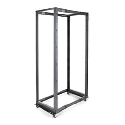 StarTech.com 42U 19" Open Frame Server Rack, 4 Post Adjustable Depth 23-41" Mobile, Free Standing Rolling Network/Computer Equipment Data Rack, Dell PowerEdge, HP ProLiant ThinkServer - Adjustable Server Rack (4POSTRACK42) - Rack - black - 42U - for P/N: CABSCREWM5B, CABSCREWSM5, CABSCREWSM5B, CABSCREWSM62, CABSCREWSM6B, CABSCRWS1224