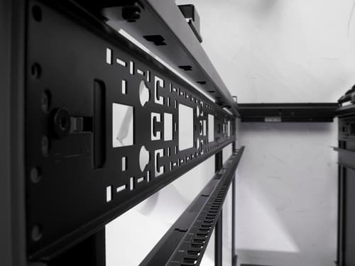 NetShelter SX 42U 600mm Wide x 1070mm Deep Enclosure with Sides Black. Size (WxDxH: 60 cm x 107 cm x 199 cm) May require special handling and delivery can take up to 3 days due to the size. Check with sales. — view 24