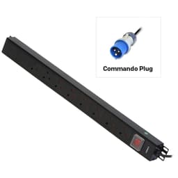 VERT 8 WAY PDU 8 UK TO 16A COMMAND