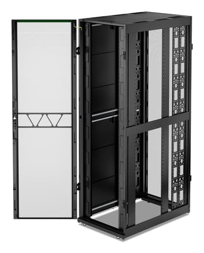 APC NetShelter SX Gen 2 - Rack cabinet - 2436H x 750W x 1200D mm, with sides - floor-standing - black - 52U - 19" - TAA Compliant — view 4