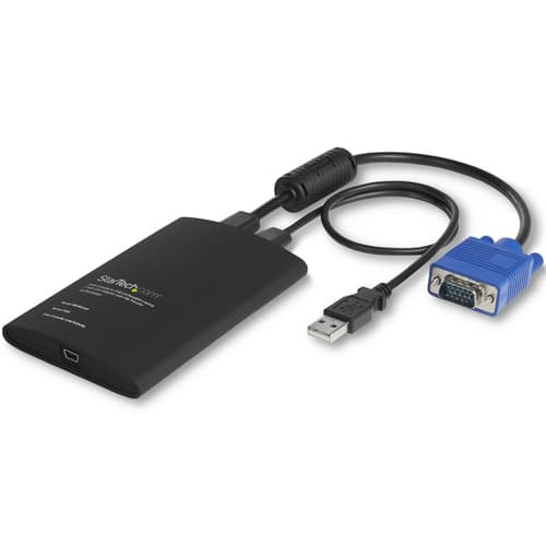 StarTech.com USB Crash Cart Adapter - File Transfer & Video - Portable Server Room Laptop to KVM Console Crash Cart (NOTECONS02) - KVM switch - 1 x KVM port(s) - 1 local user - desktop — view 1
