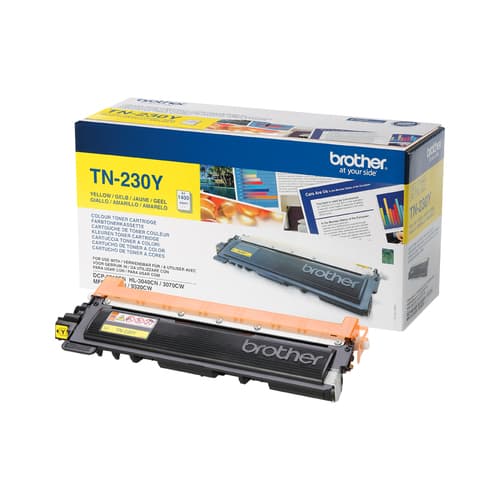 Brother TN230Y - Yellow - original - toner cartridge - for Brother DCP-9010CN, HL-3040CN, HL-3040CW, HL-3070CW, MFC-9120CN, MFC-9320CN, MFC-9320CW