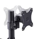 StarTech.com Triple Monitor Desk Mount For Up To Three 27in Screens, VESA 75x75/100x100, Tool-Less Arm Adjustments, C-Clamp/Grommet Mount, Spring-Assisted Arms