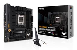 ASUS TUF Gaming B650M-Plus WIFI - Motherboard - micro ATX - Socket AM5 - AMD B650 Chipset - USB-C 3.2 Gen 2x2, USB 3.1 Gen 2, USB 3.2 Gen 2, USB-C 3.2 Gen 1 - 2.5 Gigabit LAN, Bluetooth - onboard graphics (CPU required) - HD Audio (8-channel)