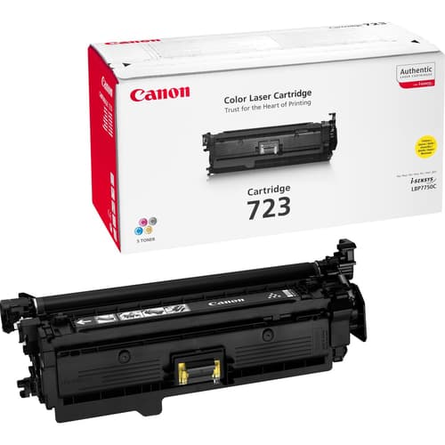 Canon 723 Y - 2641B002 - 1 x Yellow - Toner Cartridge - For iSENSYS LBP7750Cdn