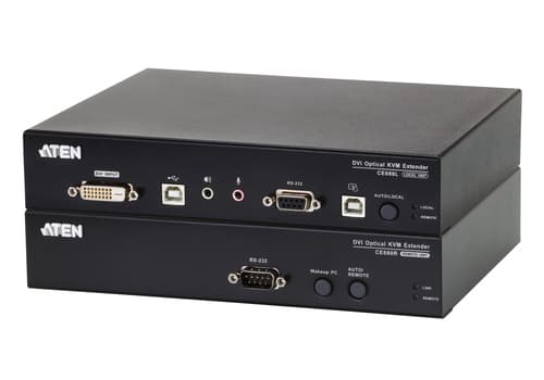 ATEN CE 680 Local and Remote Units - KVM / audio / serial / USB extender - USB - up to 600 m - 1310 nm / 1550 nm