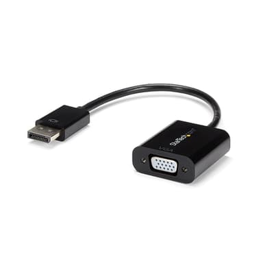 StarTech.com DisplayPort to VGA Display Adapter - 1080p 1920x1200 - Active DP to VGA (Male to Female) HD Video Converter for laptop/PC/Monitor (DP2VGA3) - Display adapter - DisplayPort (M) to HD-15 (VGA) (F) - 10 cm - active - black - for P/N: DK31C3HDPD, DK31C3HDPDUE, DKM30CHDPD, DKM30CHDPDUE, SV231QDPU34K, TB32DP14