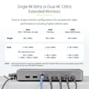StarTech.com USB4 Docking Station, USB-C 40Gbps, Dual Video HDMI, Up to 2x 4K 60Hz 4:4:4 (RGB) or 2x 4K 120Hz 4:2:2, Multi-Monitor Dock, 6x USB, 2.5GbE, 100W PD