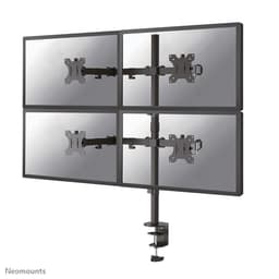 Neomounts FPMA-D550D4 - Mounting kit (grommet mount, desk clamp mount, pole, 4 VESA adapters, 4 arms) - full-motion - for 4 flat panels - black - screen size: 13"-32"