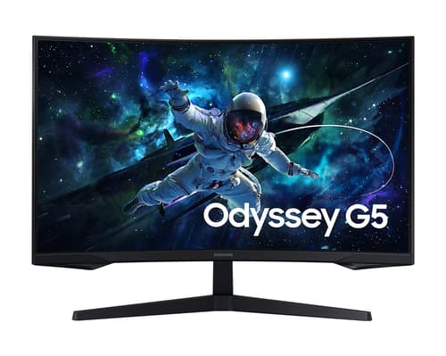 Samsung Odyssey G5 S32CG552EU - G55C Series - LED monitor - gaming - curved - 32" - 2560 x 1440 QHD @ 165 Hz - VA - 300 cd/m� - 2500:1 - HDR10 - 1 ms - HDMI, DisplayPort - black