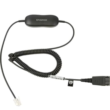 Jabra GN1200 CC - Headset cable - Quick Disconnect plug to RJ-9 male - 2 m - for Jabra GN 2100, GN 2200, GN 2250