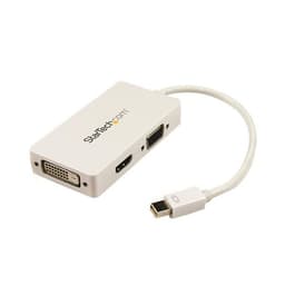 StarTech.com Travel A/V Adapter: 3-in-1 Mini DisplayPort to VGA DVI or HDMI Converter - White (MDP2VGDVHDW) - Video converter - DisplayPort - DVI, HDMI, VGA - white - for Apple MacBook Air