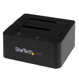 StarTech.com Dual-Bay USB 3.0 eSATA to SATA Hard Drive Docking Station, USB Hard Drive Dock, External 2.53.5 SATA IIIIII, SSDHDD Docking Station, Hot-Swap Hard Drive Bays - Top-Loading - Storage controller - 2.5", 3.5" - SATA 6Gb/s - eSATA 6Gb/s, USB 3.0 - black - for P/N: SVA12M5NA