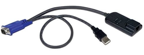 Dell Server Interface Module for VGA USB keyboard mouse supporting virtual media CAC and USB2.0. Used with Dell DMPU and Dell DAV KMV Console Servers and all Power Edge KVMs. TAA compliant