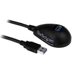 StarTech.com 5ft SuperSpeed USB 3.0 Extension Cable for Desktop - STP - USB-A Male to USB-A Female Cable for Computer - Black (USB3SEXT5DKB) - USB extension cable - USB Type A (F) to USB Type A (M) - USB 3.0 - 1.5 m - black - for P/N: CFASTRWU3, S355BU33ERM, USB3SAA3MBK