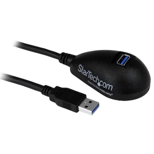 StarTech.com 5ft SuperSpeed USB 3.0 Extension Cable for Desktop - STP - USB-A Male to USB-A Female Cable for Computer - Black (USB3SEXT5DKB) - USB extension cable - USB Type A (F) to USB Type A (M) - USB 3.0 - 1.5 m - black - for P/N: CFASTRWU3, S355BU33ERM, USB3SAA3MBK