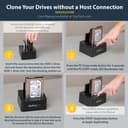 StarTech.com Dual Bay Hard Drive Duplicator, Standalone USB 3.0 (5 Gbps) eSATA to 2.53.5 SATA III HDDSSD ClonerCopier, Hard Drive Docking Station - Hard Disk Cloner - storage controller - SATA 6Gb/s - USB 3.0