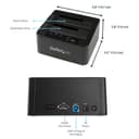 StarTech.com Dual Bay Hard Drive Duplicator, Standalone USB 3.0 (5 Gbps) eSATA to 2.53.5 SATA III HDDSSD ClonerCopier, Hard Drive Docking Station - Hard Disk Cloner - storage controller - SATA 6Gb/s - USB 3.0
