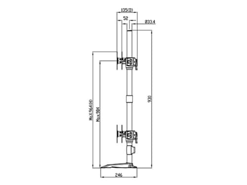 *Non Cancellable/Non Returnable (NCNR)* DESKMOUNT TRIPLE STAND 24-32 EXPAND — view 20
