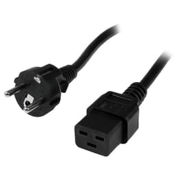 StarTech.com 2m (6ft) Computer Power Cord, 16AWG, EU Schuko to C19 Power Cord, 16A 250V, Black Replacement AC Cord, TV/Monitor Power Cable, Schuko CEE 7/7 to IEC 60320 C19 Power Cord - PC Power Supply Cable - Power cable - IEC 60320 C19 to power CEE 7/7 (M) - AC 250 V - 2 m - molded - black