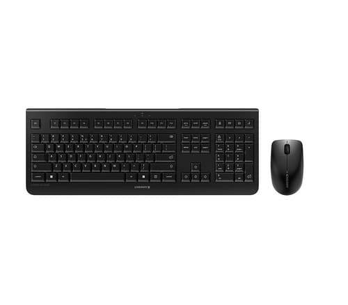 CHERRY DW 3000 - Keyboard and mouse set - wireless - 2.4 GHz - US - black