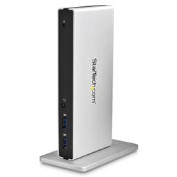 StarTech.com Dual Monitor USB 3.0 Docking Station w/ DVI to VGA & HDMI Adapters, 5x USB 3.0 & Audio - Vertical DVI Dock for Mac & Windows (USB3SDOCKDD) - Docking station - USB - DVI - 1GbE - for P/N: ARMBARDUO, ARMDUAL, ARMDUAL30, ARMSLIMDUO, TB33A1C