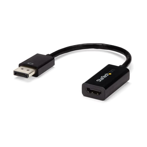 StarTech.com DisplayPort 1.2 to HDMI Adapter - 4K 30Hz - Active Audio Video Converter for DP laptop computers and HDMI Monitor Displays (DP2HD4KS) - Video converter - DisplayPort - HDMI - for P/N: DKM30CHDPD, DKM30CHDPDUE, SV231QDPU34K, TB3CDK2DP, TB3CDK2DPUE, TB3DKM2DPL
