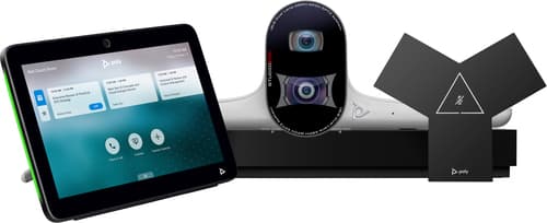 Poly G7500 - Video conference system (Poly G7500 codec, Poly Studio E70 camera, Poly TC10 touch controller) - Zoom Certified, Certified for Microsoft Teams - black