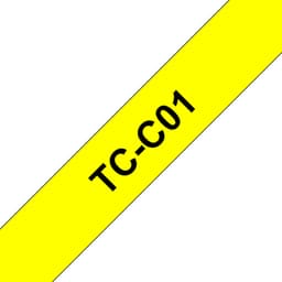 Brother TCC01 - 12 mm x 6.7 m - black on fluorescent yellow - laminated tape - for P-Touch PT-2000, PT-3000, PT-500, PT-5000, PT-8E