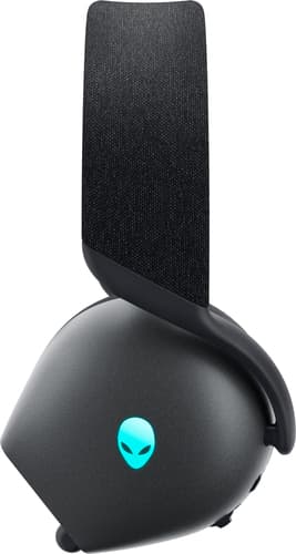 Alienware Tri-Mode Wireless Gaming Headset AW725H - Headset - full size - Bluetooth / 2.4 GHz radio frequency - wireless, wired - 3.5 mm jack - Dark Side of the Moon — view 5