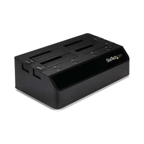 StarTech.com 4-Bay USB 3.0 to SATA Hard Drive Docking Station, USB Hard Drive Dock, External 2.53.5 SATA III (6Gbps) SSDHDD Docking Station, Hot-Swappable Hard Drive Bay - Dual 40mm Fans, Top-Loading - Storage enclosure - 4 bays (SATA-600) - for P/N: SVA12DN4NEUA