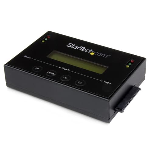 StarTech.com 11 Standalone Hard Drive Duplicator with Disk Image Library Manager For Backup & Restore, Store Several Images on one 2.53.5 SATA Drive, HDDSSD Cloner, No PC Required - TAA Compliant - Hard drive duplicator - 2 bays (SATA-600) - for P/N: SVA12M5NA