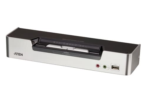ATEN USB DVI Dual View KVMP Switch CS1642A - KVM / audio / USB switch - 2 x KVM / audio / USB - 1 local user - desktop — view 1