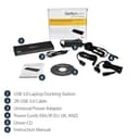 StarTech.com USB 3.0 Docking Station Dual Monitor with HDMI & 4K DisplayPort, 4x USB-A, Gigabit Ethernet, USB Type A Universal Laptop Dock with USB 3.1 Gen 1 Hub (5 Gbps) and Charging