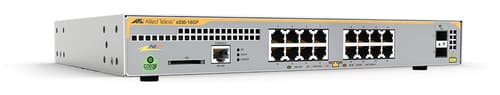 Allied Telesis AT x230-18GP - Switch - L2+ - Managed - 16 x 10/100/1000 (PoE+) + 2 x SFP - desktop, rack-mountable, wall-mountable - PoE+ (240 W) — view 1