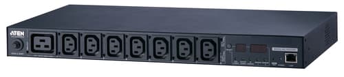 ATEN PE5208G eco PDU - Power distribution unit (rack-mountable) - AC 100-240 V - 3.7 kW - Ethernet 10/100 - input: IEC 60320 C20 - output connectors: 8 (power IEC 60320 C13, IEC 60320 C19) - 1U