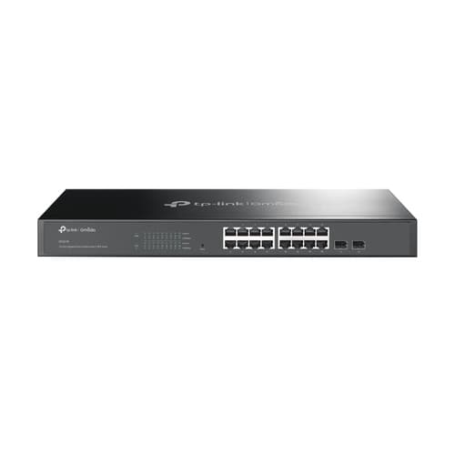 TP-Link JetStream TL-SG2218P V1.60 - Switch - smart - 16 x 10/100/1000 (PoE+) + 2 x SFP - rack-mountable - PoE+ (150 W)