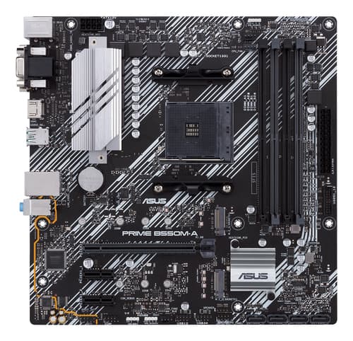 ASUS Prime B550M-A/CSM AMD B550 Socket AM4 micro ATX — view 3