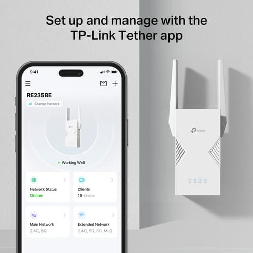  TP-Link BE3600 Network transmitter & receiver White 2500 Mbit/s — view 7