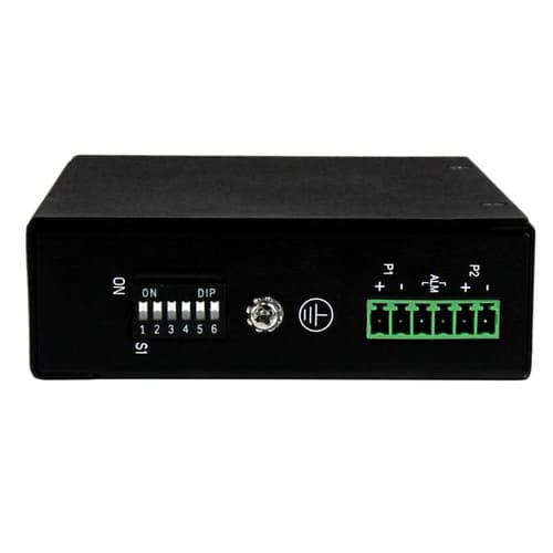 StarTech.com 5 Port Unmanaged Industrial Gigabit Ethernet Switch - DIN Rail / Wall-Mountable Network Switch - Rugged IP30 Gigabit Switch (IES51000) - Switch - 5 x 10/100/1000 - wall-mountable, desktop, DIN rail mountable - DC power — view 4