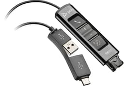 Poly DA85 - Headset cable - USB, 24 pin USB-C male to Quick Disconnect male - 1.3 m - for OMEN 40L by HP GT21-1026nd, Poly DA70, DA75, DA80, DA85-M