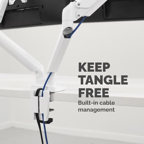 PLATINUM SERIES DUAL MONITOR ARM WHI — view 6