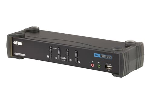 ATEN CubiQ CS1784A - KVM / audio switch - 4 x KVM / audio - 1 local user - desktop