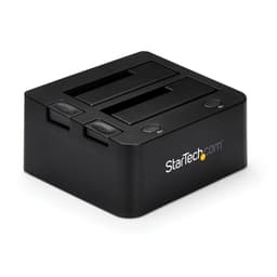 StarTech.com Dual-Bay USB 3.0 to SATA and IDE Hard Drive Docking Station, USB Hard Drive Dock, External 2.53.5 SATA III and IDE (40 pin) SSDHDD Docking Station, Hot-Swap Hard Drive Bays - Top-Loading - Storage controller - 2.5", 3.5" - ATA / SATA 6Gb/s - USB 3.0 - black - for P/N: SVA12M5NA