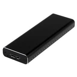StarTech.com M.2 SSD Aluminum Enclosure to USB 3.0 (5Gbps) with UASP - M.2 NGFF SATA with B Key & B+M Key - External M.2 Portable Enclosure (SM2NGFFMBU33) - Storage enclosure - M.2 - SATA 6Gb/s - USB 3.0 - black