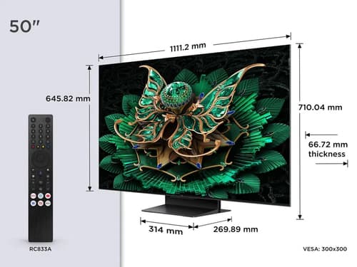 TCL C7K 50 QD-MINI LED 4K HDR SMART — view 3