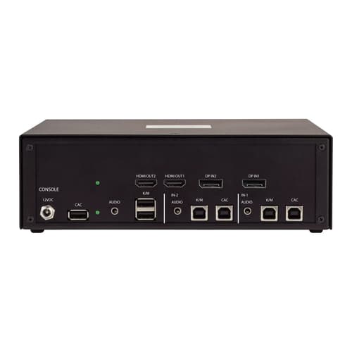 StarTech.com - KVM / audio / USB switch - 2 x KVM / audio / USB - 1 local user - desktop - TAA Compliant — view 3