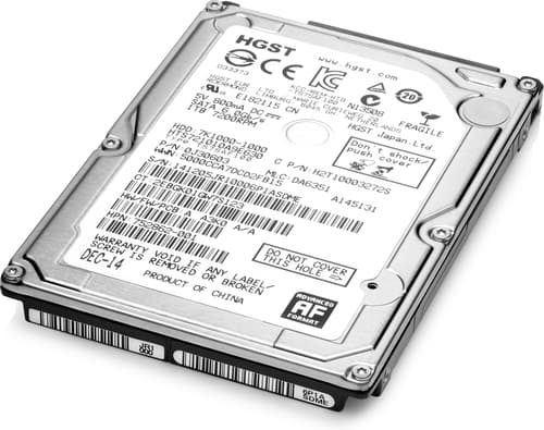 HP - Hard drive - 1 TB - internal - SATA 6Gb/s - 7200 rpm - for EliteBook 850 G2, ZBook 14 G2, 15 G2, 15 G3, 15u G2, 17 G3, 17 G4, 17 G5