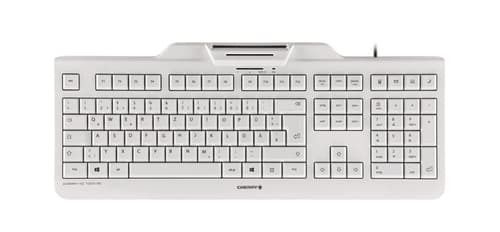 CHERRY KC 1000 SC - Keyboard - USB - UK - pale grey
